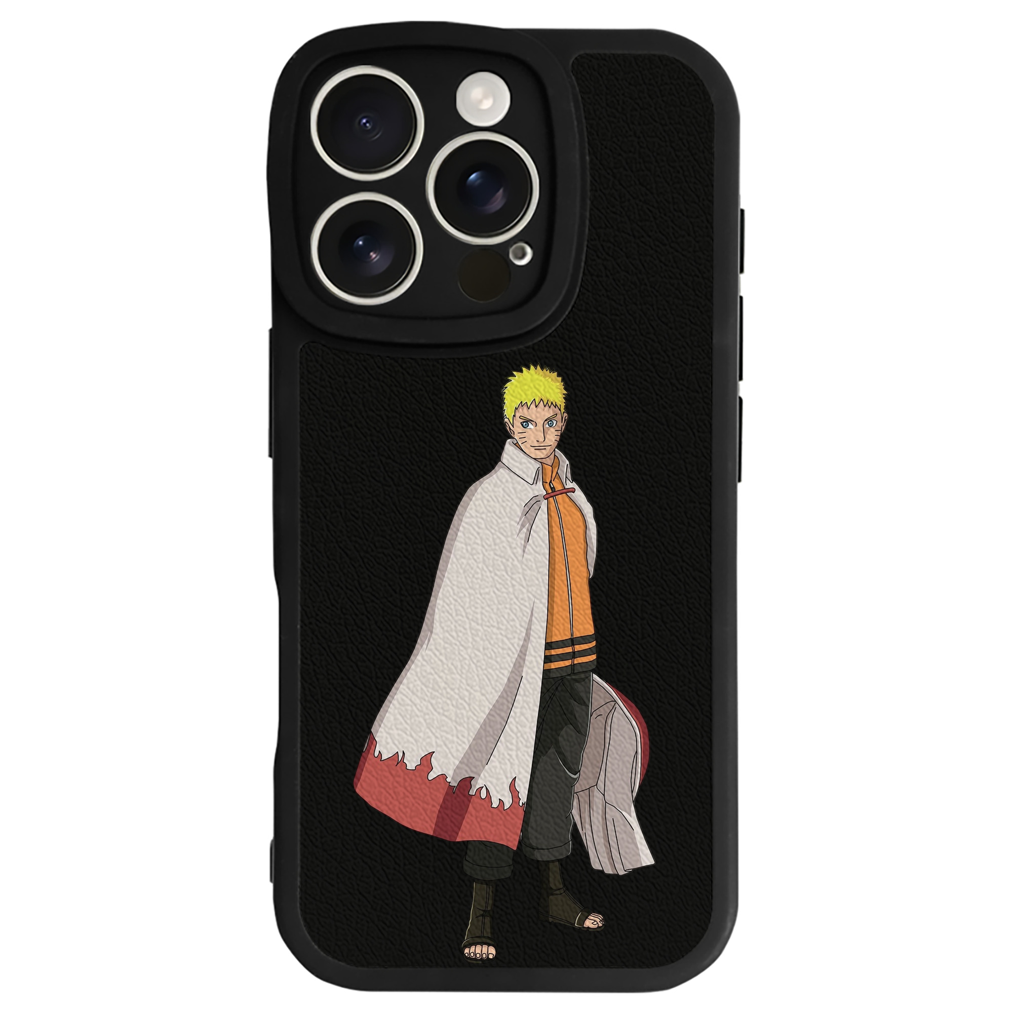 （画像用） NARUTO -ナルト- うずまき ナルト Uzumaki Naruto 【iPhone 16シリーズ対応】シリコンスマホケース（レザー調） 材質：シリコン